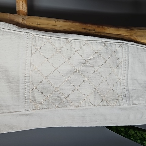 Anthropologie Pilcro SERIF Cream Moto  Jeans - Picture 3 of 13